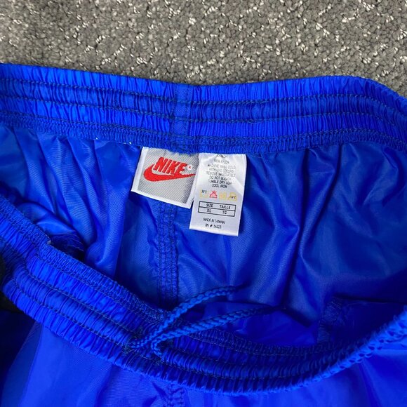 Vintage 90s Nike Gray Tag Windbreaker Pants Men's XL Fit Like Medium Nylon Blue - Picture 11 of 16
